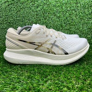 ASICS Glide Ride 2 Earth Day Olive Green Cream White Mens Size 11.5